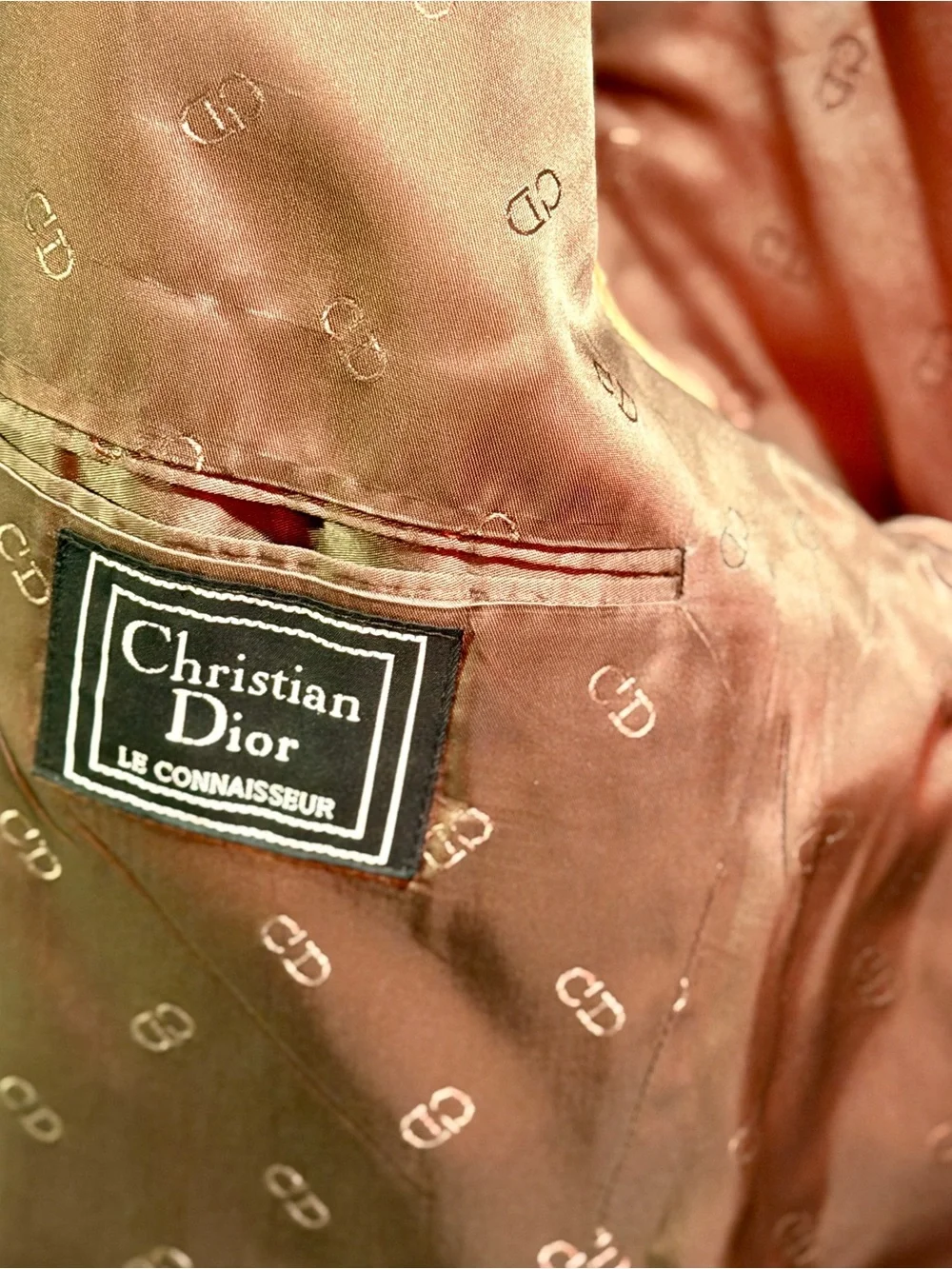 Dior Brown Glen Plaid Sportcoat with Tan Lining